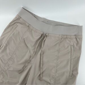 ATHLETA Attitude Mid Rise Jogger Khaki Beige Women's Size 10